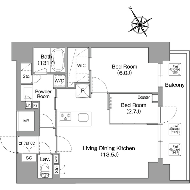 バウスフラッツ蔵前 603 - 286858