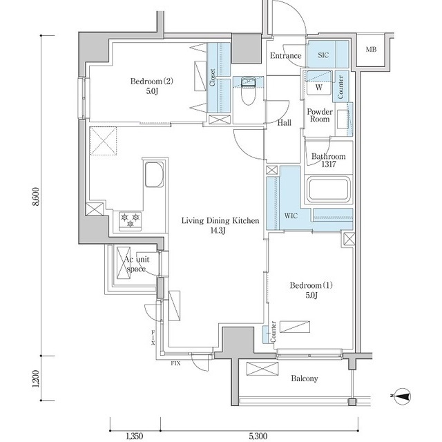 Duo Flats Shinozaki 601 - 284211